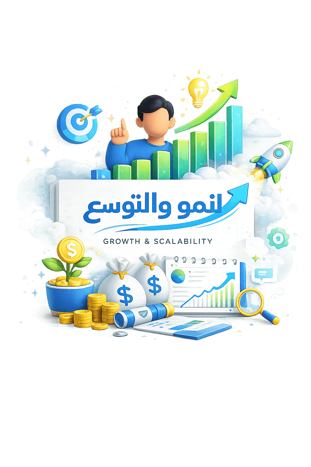 نمو مستمر وقابل للتوسع